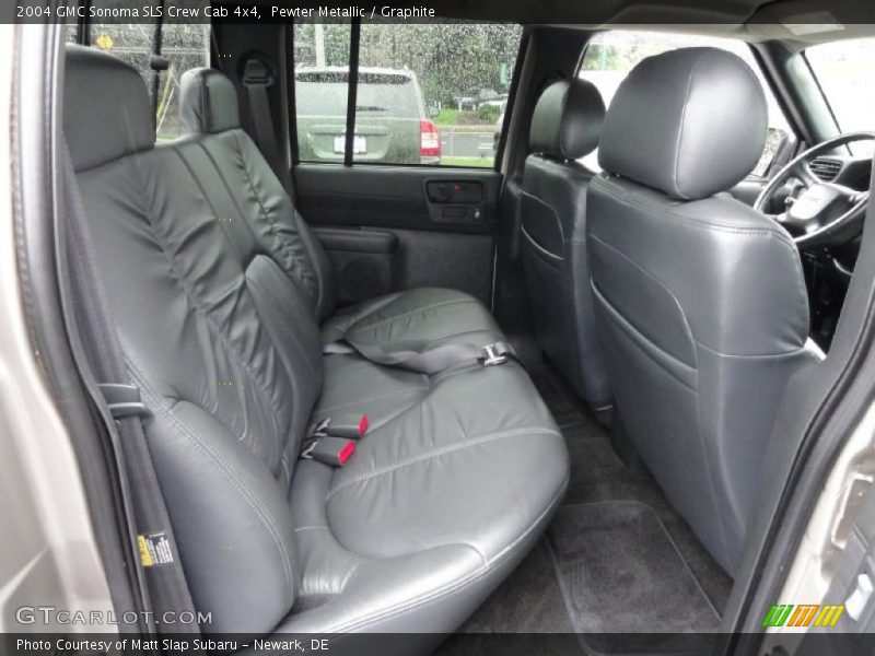 Rear Seat of 2004 Sonoma SLS Crew Cab 4x4