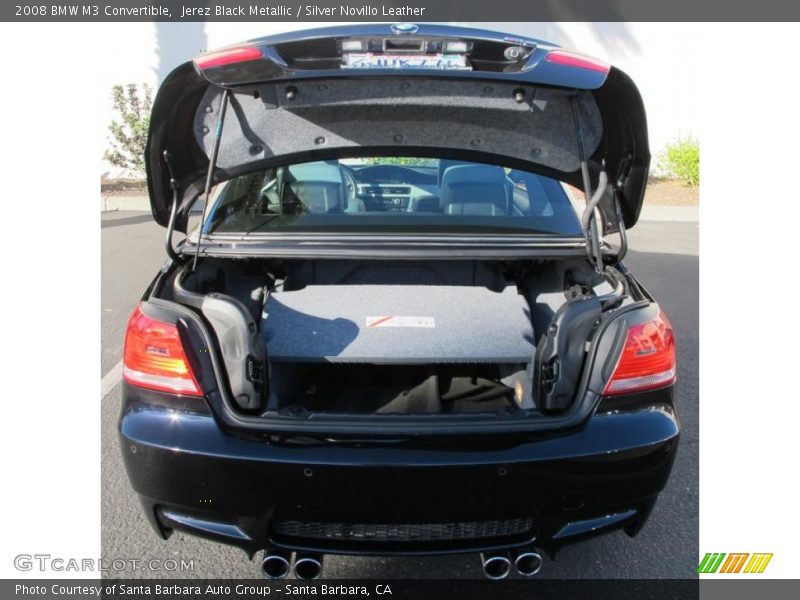 Jerez Black Metallic / Silver Novillo Leather 2008 BMW M3 Convertible