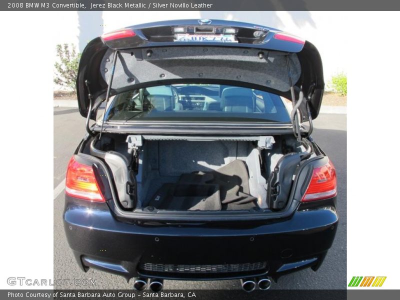 Jerez Black Metallic / Silver Novillo Leather 2008 BMW M3 Convertible