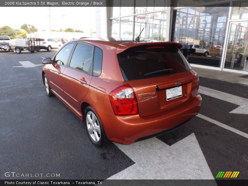 Electric Orange / Black 2008 Kia Spectra 5 SX Wagon
