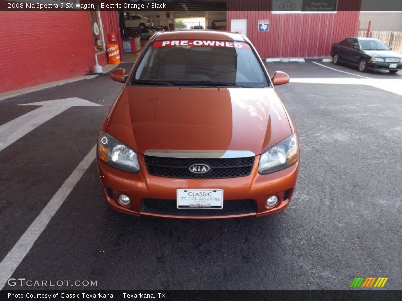 Electric Orange / Black 2008 Kia Spectra 5 SX Wagon