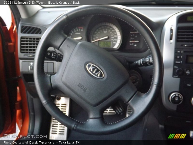 Electric Orange / Black 2008 Kia Spectra 5 SX Wagon