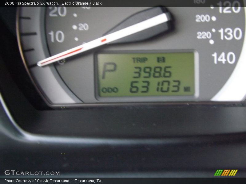 Electric Orange / Black 2008 Kia Spectra 5 SX Wagon