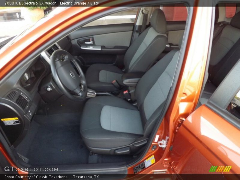 Electric Orange / Black 2008 Kia Spectra 5 SX Wagon