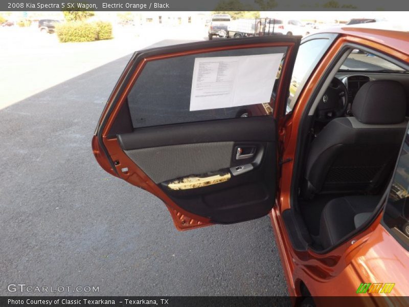 Electric Orange / Black 2008 Kia Spectra 5 SX Wagon