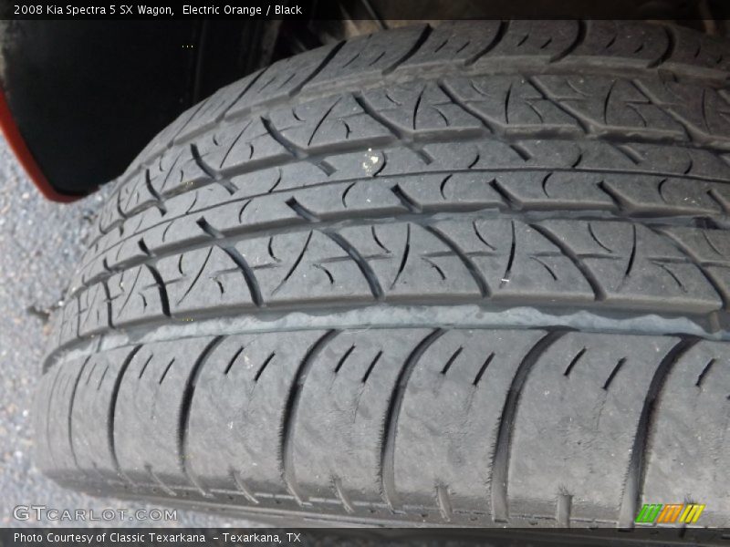 Electric Orange / Black 2008 Kia Spectra 5 SX Wagon