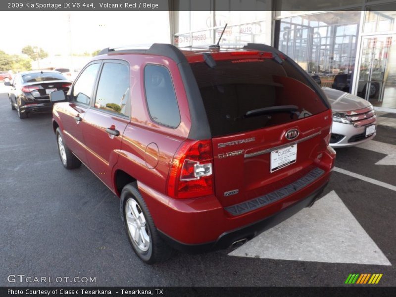 Volcanic Red / Beige 2009 Kia Sportage LX V6 4x4
