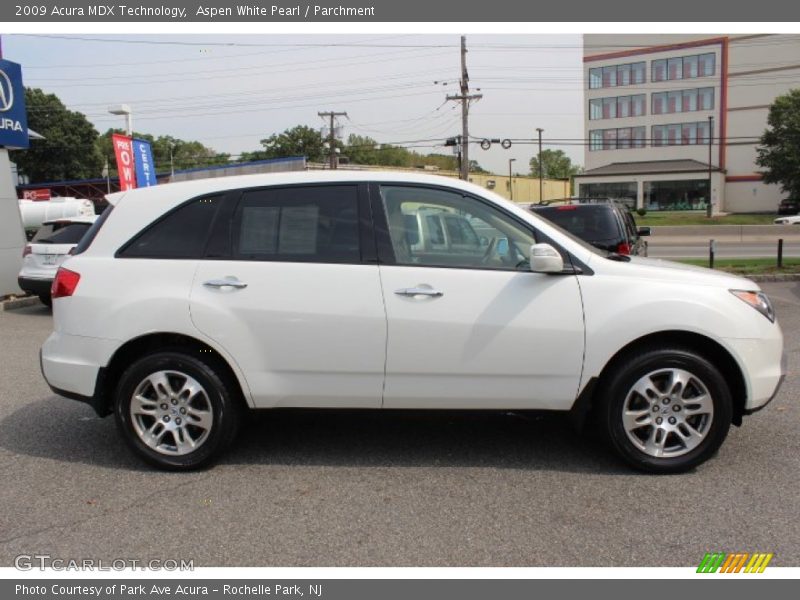 Aspen White Pearl / Parchment 2009 Acura MDX Technology