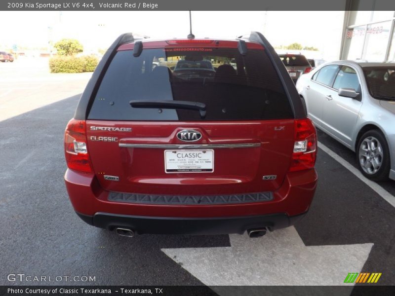 Volcanic Red / Beige 2009 Kia Sportage LX V6 4x4