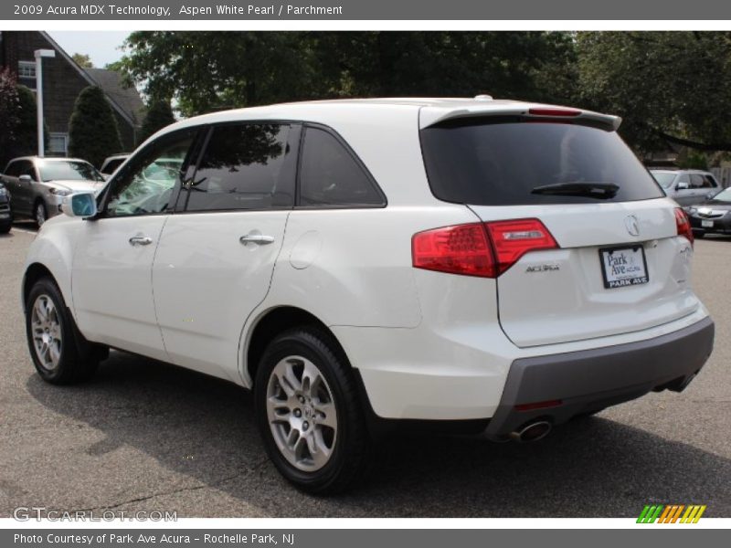 Aspen White Pearl / Parchment 2009 Acura MDX Technology