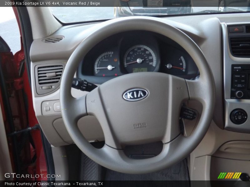 Volcanic Red / Beige 2009 Kia Sportage LX V6 4x4