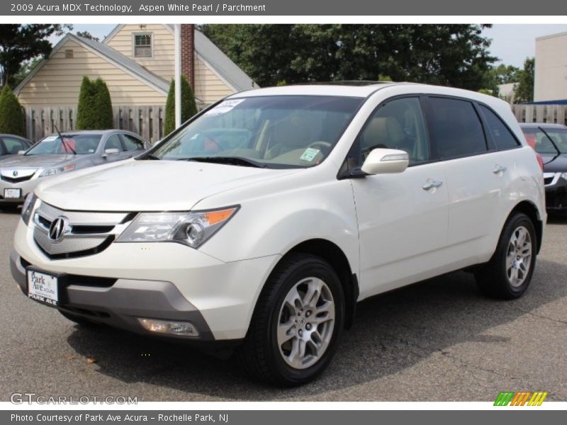 Aspen White Pearl / Parchment 2009 Acura MDX Technology