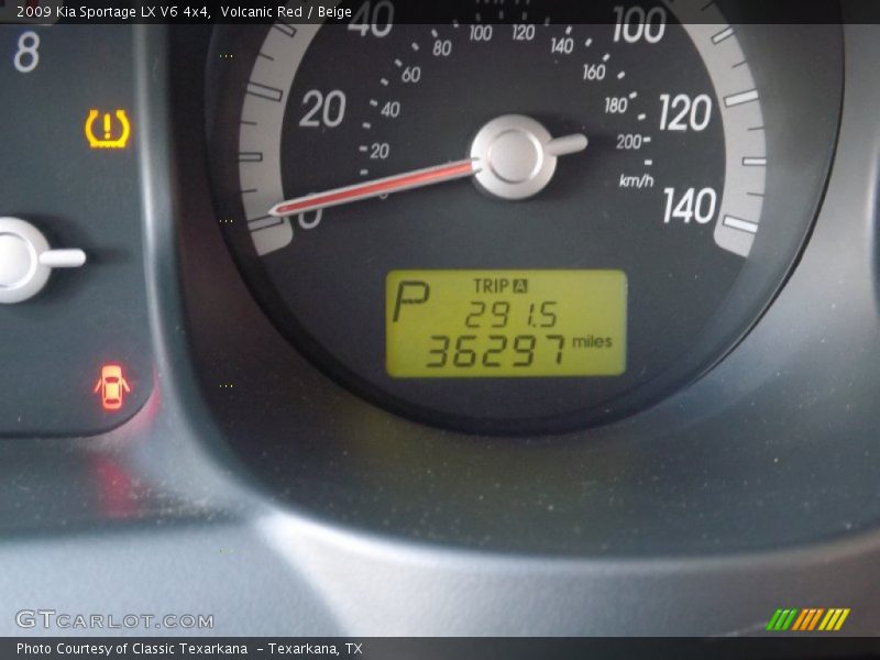 Volcanic Red / Beige 2009 Kia Sportage LX V6 4x4
