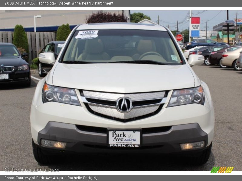 Aspen White Pearl / Parchment 2009 Acura MDX Technology