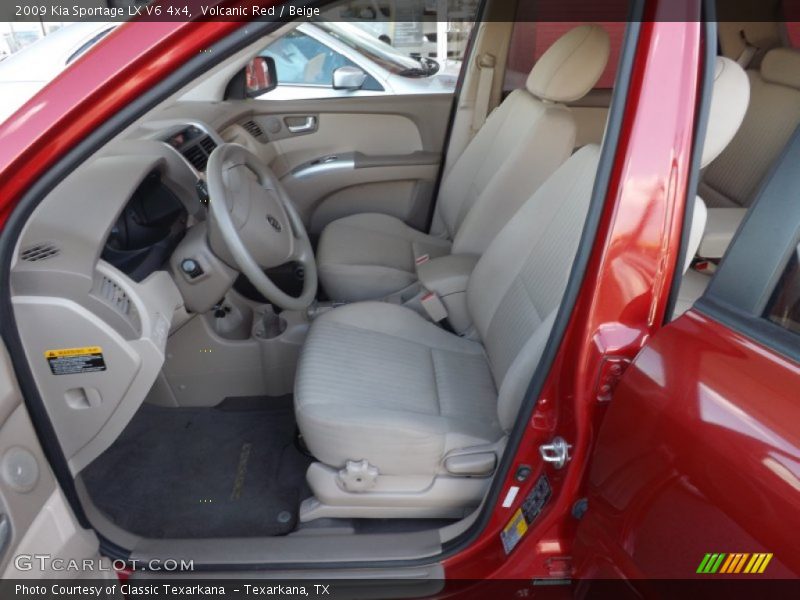 Volcanic Red / Beige 2009 Kia Sportage LX V6 4x4