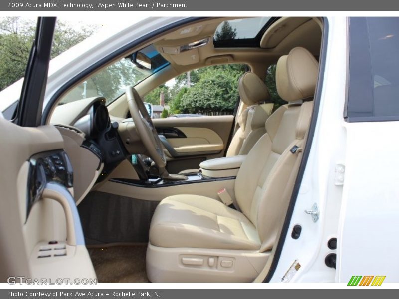 Aspen White Pearl / Parchment 2009 Acura MDX Technology
