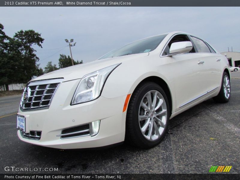 White Diamond Tricoat / Shale/Cocoa 2013 Cadillac XTS Premium AWD