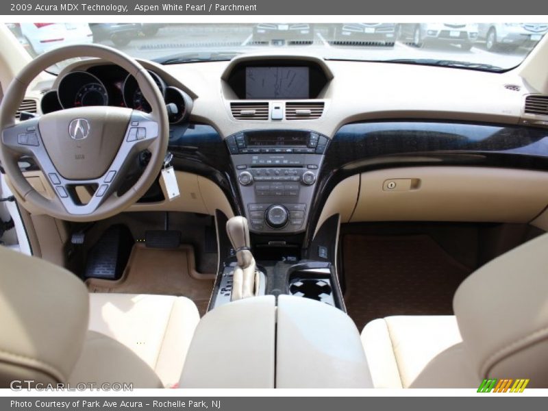 Aspen White Pearl / Parchment 2009 Acura MDX Technology