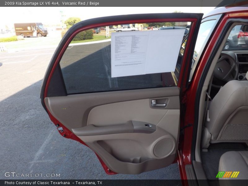 Volcanic Red / Beige 2009 Kia Sportage LX V6 4x4