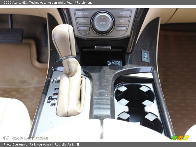 Aspen White Pearl / Parchment 2009 Acura MDX Technology