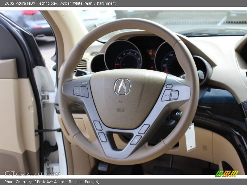 Aspen White Pearl / Parchment 2009 Acura MDX Technology