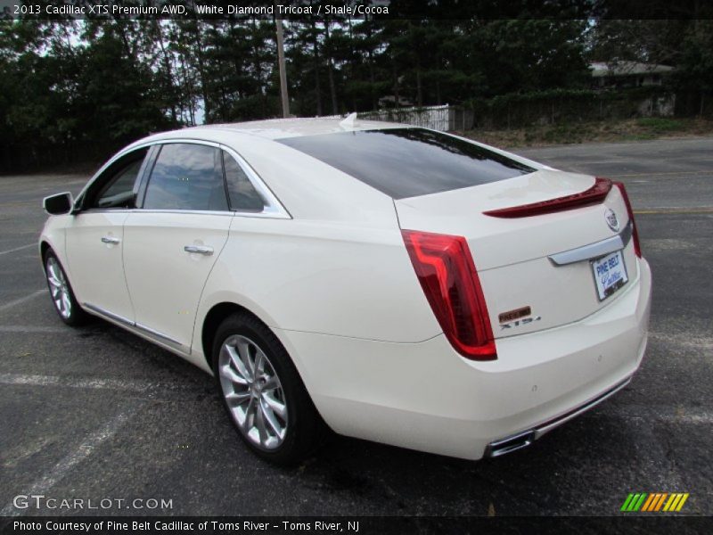 White Diamond Tricoat / Shale/Cocoa 2013 Cadillac XTS Premium AWD