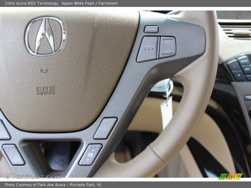 Aspen White Pearl / Parchment 2009 Acura MDX Technology