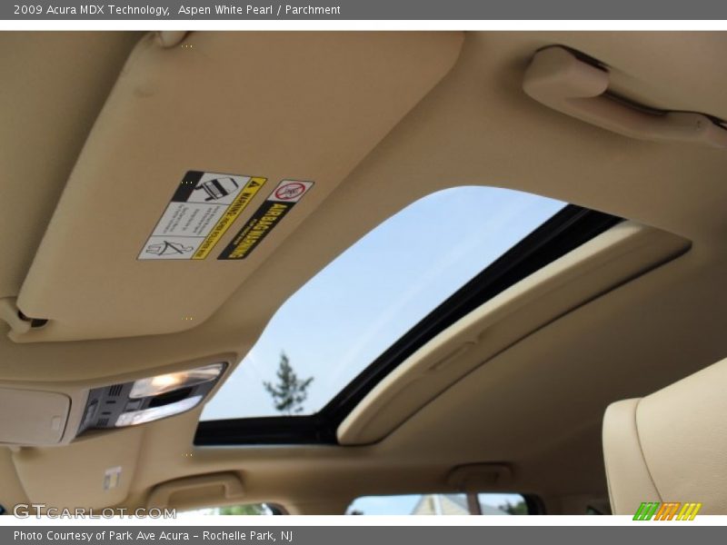 Aspen White Pearl / Parchment 2009 Acura MDX Technology