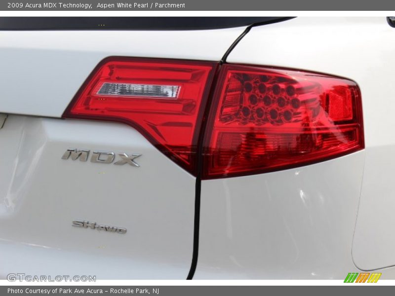 Aspen White Pearl / Parchment 2009 Acura MDX Technology