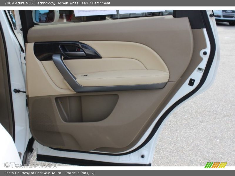 Aspen White Pearl / Parchment 2009 Acura MDX Technology