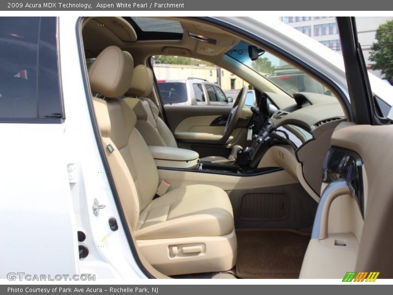 Aspen White Pearl / Parchment 2009 Acura MDX Technology