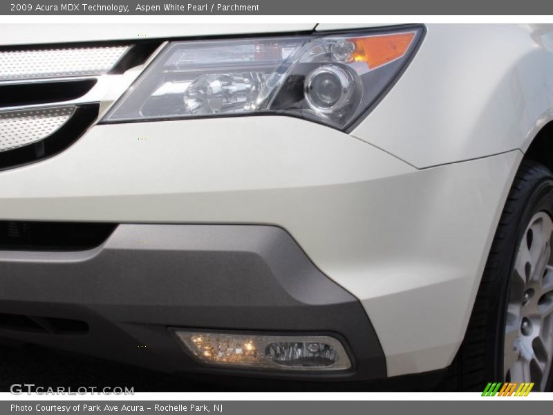 Aspen White Pearl / Parchment 2009 Acura MDX Technology