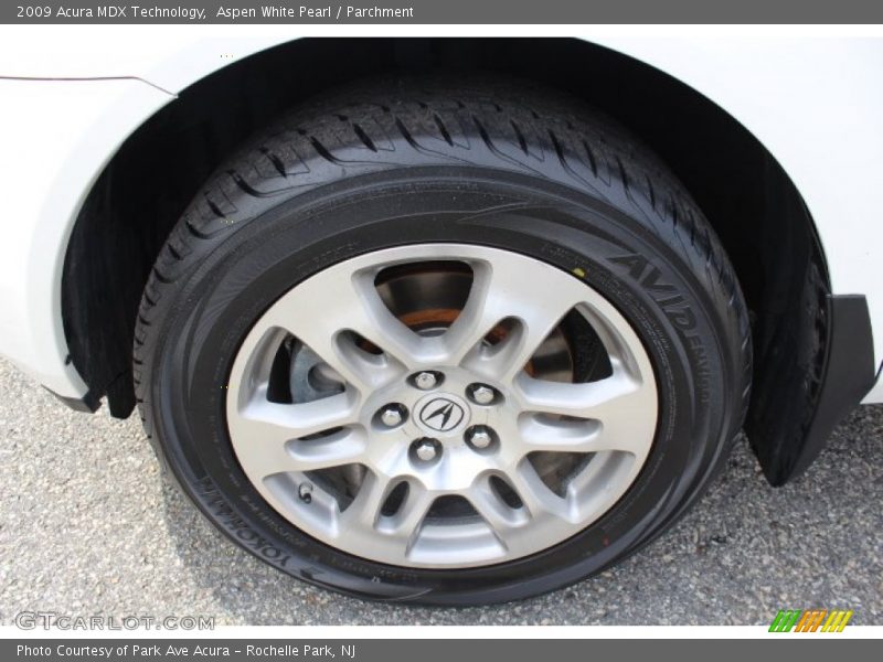 Aspen White Pearl / Parchment 2009 Acura MDX Technology