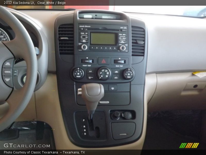 Clear White / Beige 2012 Kia Sedona LX