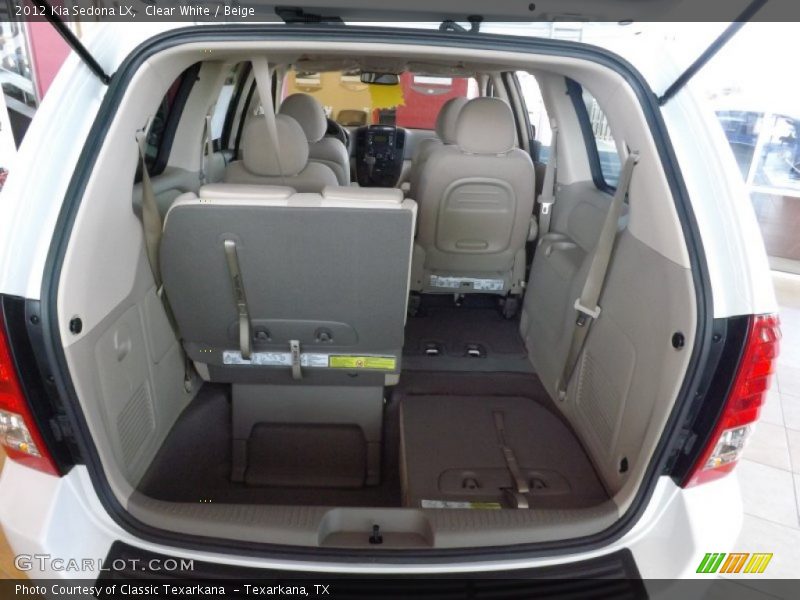 Clear White / Beige 2012 Kia Sedona LX