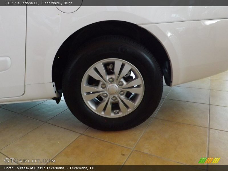 Clear White / Beige 2012 Kia Sedona LX