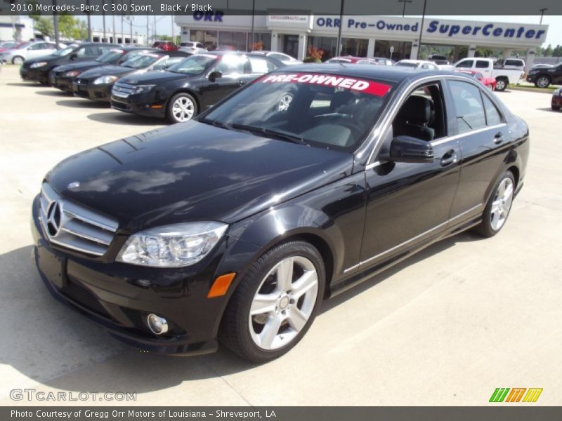 Black / Black 2010 Mercedes-Benz C 300 Sport