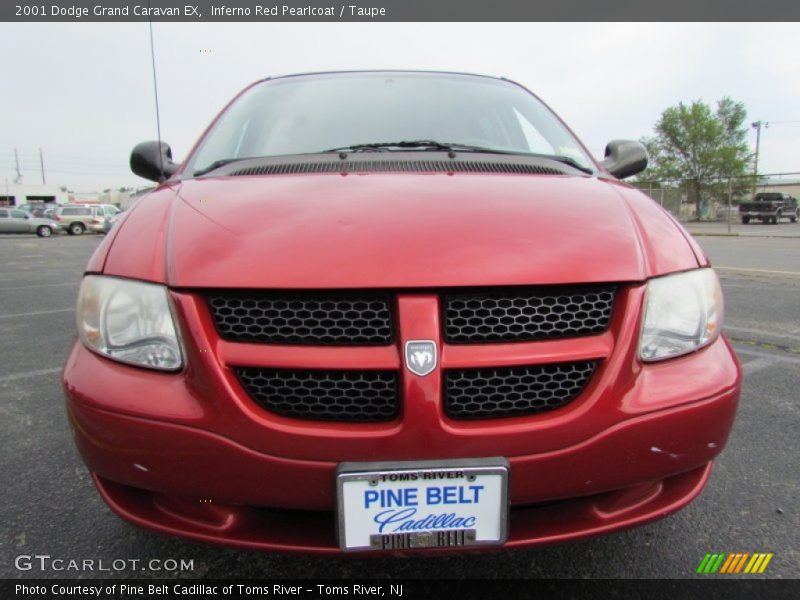 Inferno Red Pearlcoat / Taupe 2001 Dodge Grand Caravan EX