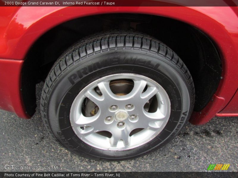Inferno Red Pearlcoat / Taupe 2001 Dodge Grand Caravan EX