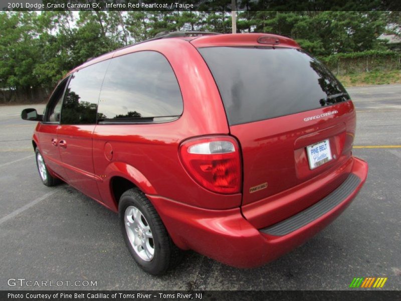 Inferno Red Pearlcoat / Taupe 2001 Dodge Grand Caravan EX