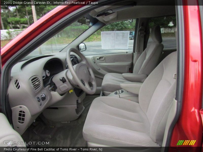 Inferno Red Pearlcoat / Taupe 2001 Dodge Grand Caravan EX