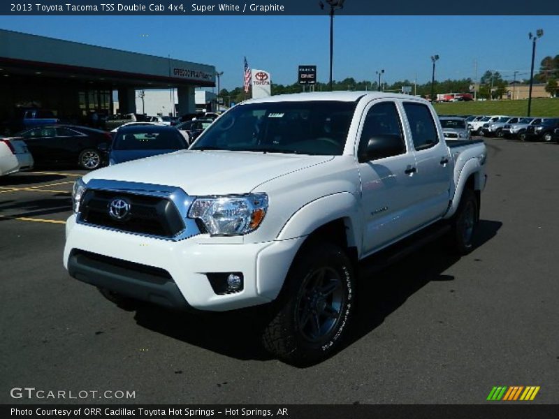 Super White / Graphite 2013 Toyota Tacoma TSS Double Cab 4x4