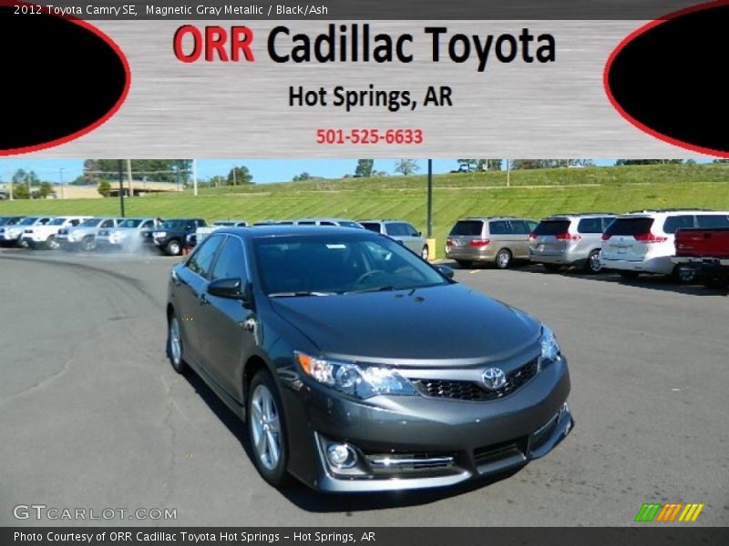 Magnetic Gray Metallic / Black/Ash 2012 Toyota Camry SE