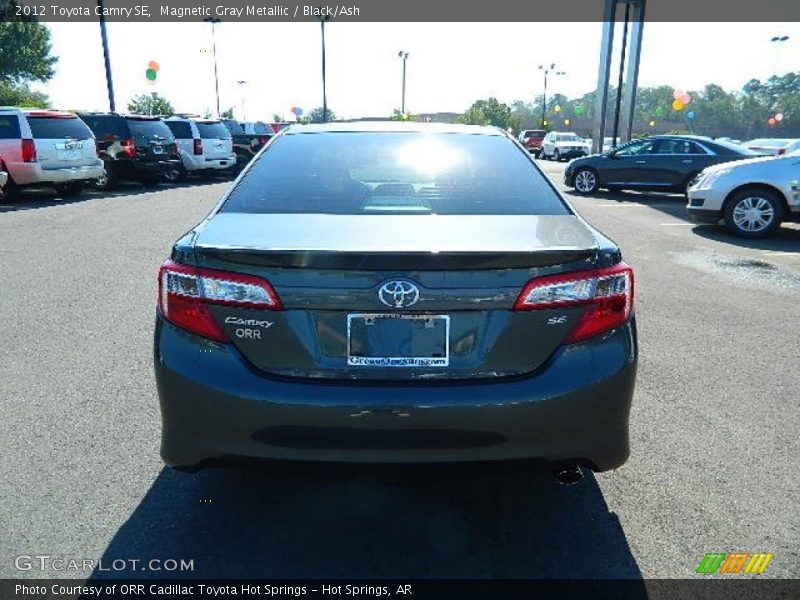 Magnetic Gray Metallic / Black/Ash 2012 Toyota Camry SE
