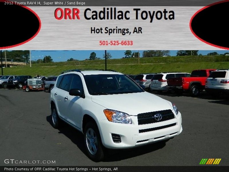 Super White / Sand Beige 2012 Toyota RAV4 I4