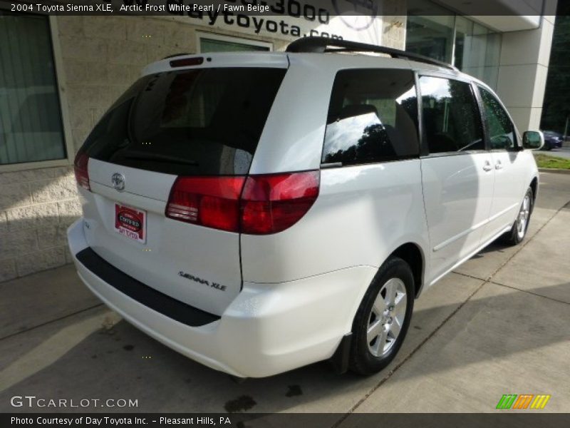 Arctic Frost White Pearl / Fawn Beige 2004 Toyota Sienna XLE