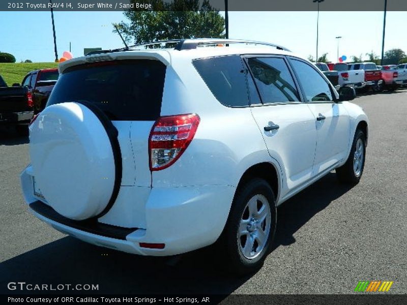 Super White / Sand Beige 2012 Toyota RAV4 I4