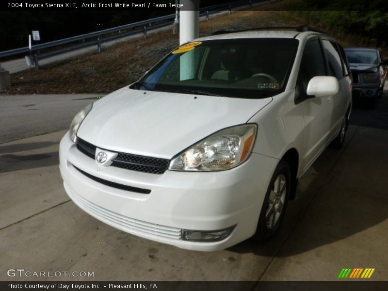 Arctic Frost White Pearl / Fawn Beige 2004 Toyota Sienna XLE