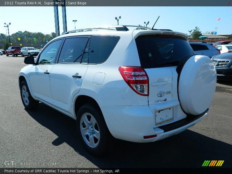 Super White / Sand Beige 2012 Toyota RAV4 I4