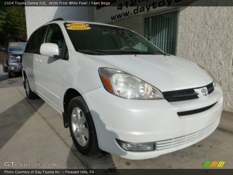 Arctic Frost White Pearl / Fawn Beige 2004 Toyota Sienna XLE